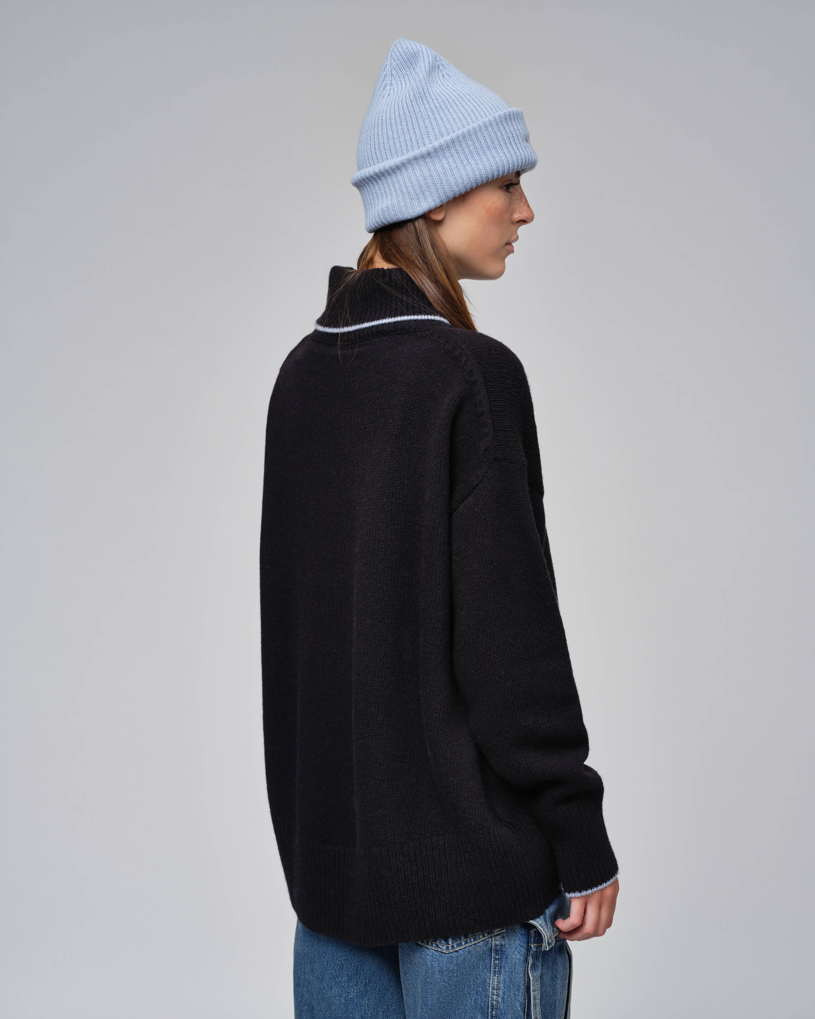 High Neck Knit Sweater