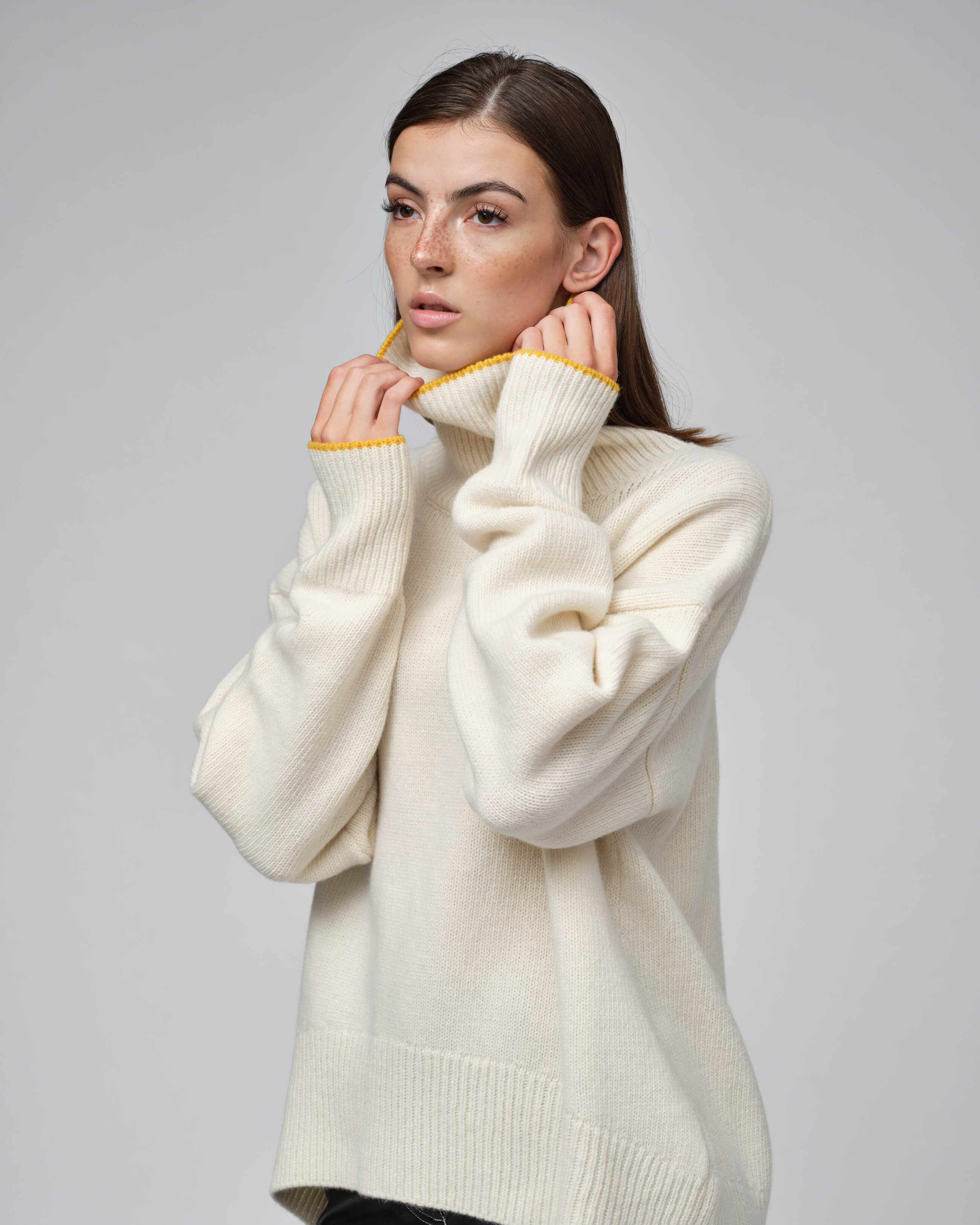 High Neck Knit Sweater